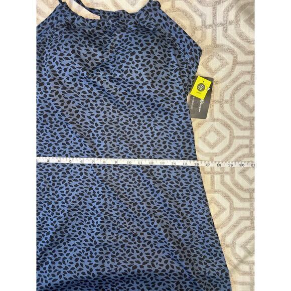 Eddie Bauer‎ Women's Blue & Black Print Sleeveless Racerback A-line Size small - Picture 6 of 10